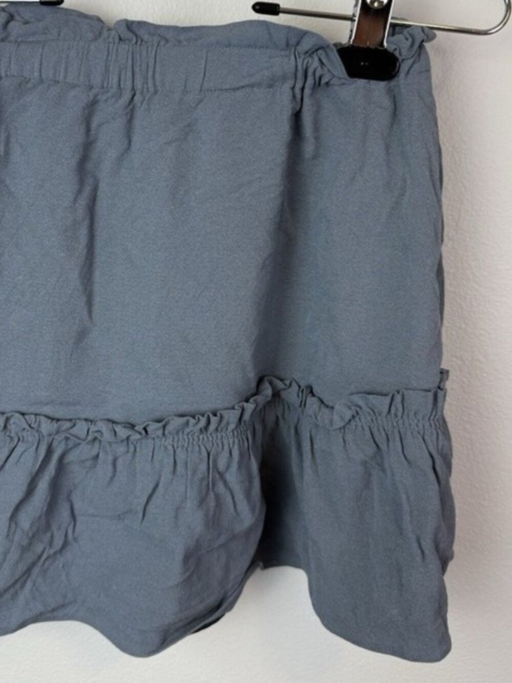 Best Mini‎ Skirt Womens XS Blue Flowy Lined Fairy Feminine - Picture 2 of 2